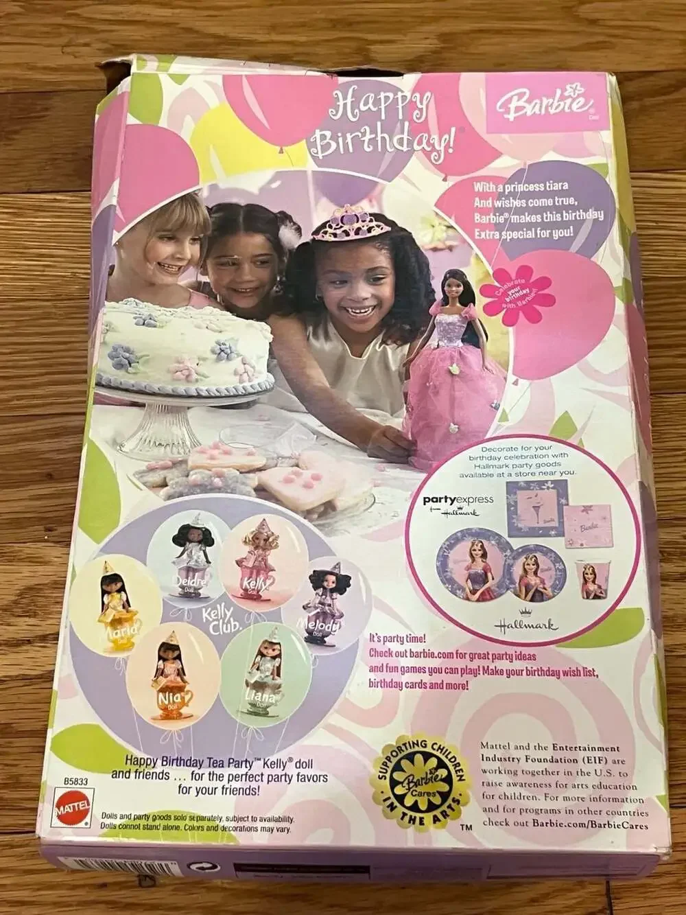 2003 Mattel Happy Birthday Barbie Doll with Pretty Birthday Tiara for You